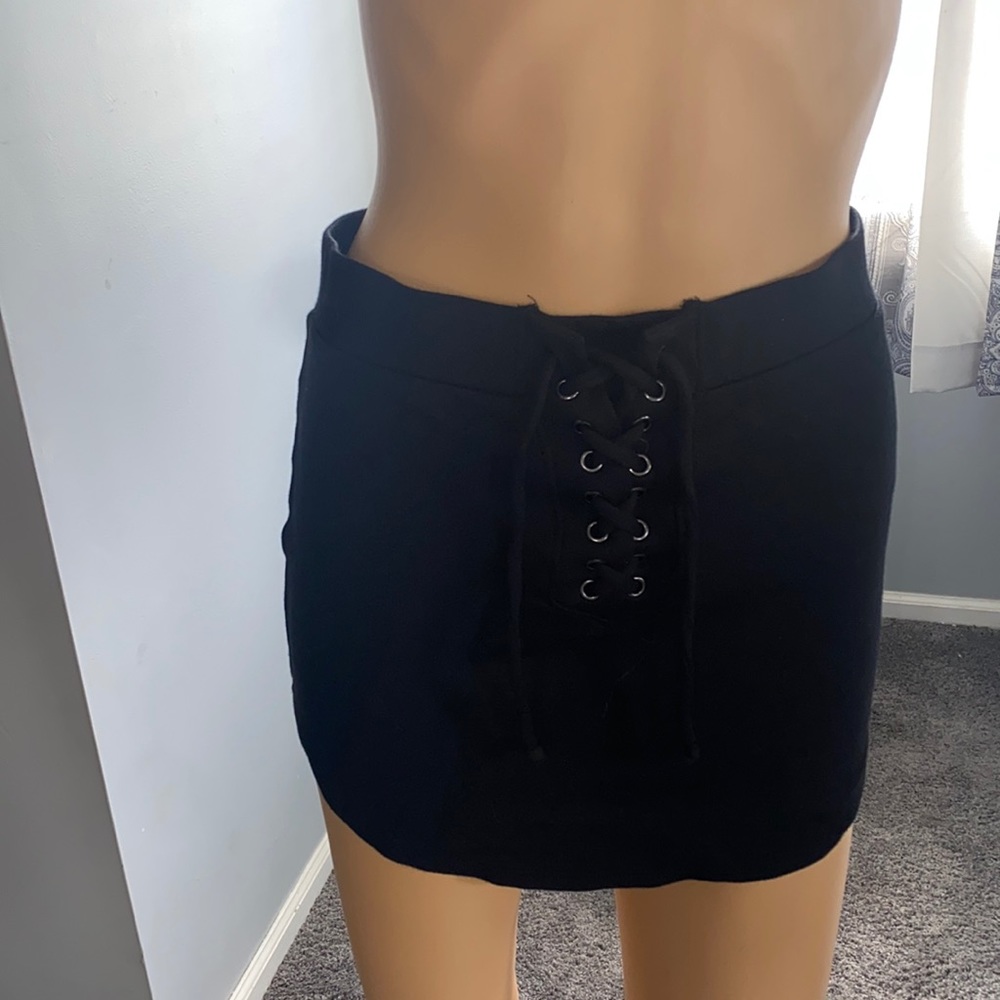 Forever 21 Lace up mini skirt